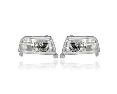 Headlight - Compatible/Replacement for '99-05 Suzuki Vitara, 99-03 Grand Vitara, 01-03 XL7 - Pair, Left Driver + Right Passenger Set - 3512065D01, 3532065D01 Headlight - Compatible/Replacement for '99-05 Suzuki Vitara, 99-03 Grand Vitara, 01-03 XL7 - Pair, Left Driver + Right Passenger Set - 3512065D01, 3532065D01