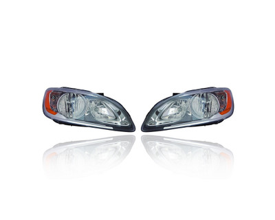 Headlight Assembly - Compatible/Replacement for '14-18 Volvo S60, 15-17 V60 Cross Country - Halogen - Pair, Left Driver + Right Passenger Set - 314202888, 314202870 Headlight Assembly - Compatible/Replacement for '14-18 Volvo S60, 15-17 V60 Cross Country - Halogen - Pair, Left Driver + Right Passenger Set - 314202888, 314202870