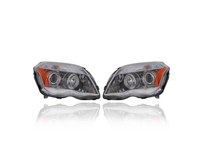 Headlight Assembly - Compatible/Replacement for '10-12 Mercedes-Benz GLK-Class - Halogen - Pair, Left Driver + Right Passenger Set - 2048207359, 2048207259 - CAPA Headlight Assembly - Compatible/Replacement for '10-12 Mercedes-Benz GLK-Class - Halogen - Pair, Left Driver + Right Passenger Set - 2048207359, 2048207259 - CAPA