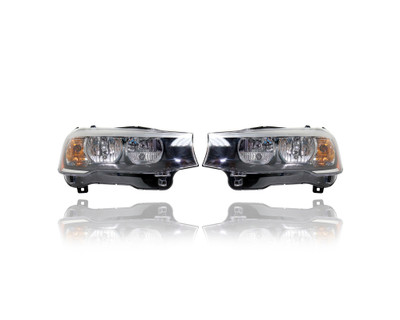 Headlight Assembly - Compatible/Replacement for '15-17 BMW X3, 15-18 X4 - Halogen - Pair, Left Driver + Right Passenger Set - 63117334074, 63117334073 - CAPA Headlight Assembly - Compatible/Replacement for '15-17 BMW X3, 15-18 X4 - Halogen - Pair, Left Driver + Right Passenger Set - 63117334074, 63117334073 - CAPA