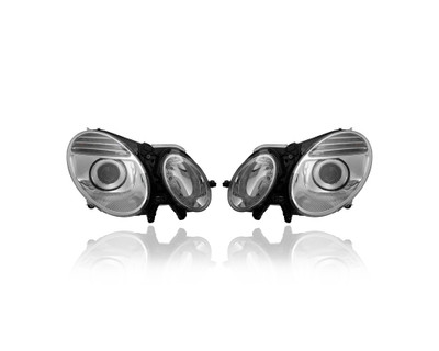 Headlight Assembly - Compatible/Replacement for '07-09 Mercedes-Benz E-Class Sedan/Wagon - Halogen - Pair, Left Driver + Right Passenger Set - 211820346164, 2118203361 - CAPA Headlight Assembly - Compatible/Replacement for '07-09 Mercedes-Benz E-Class Sedan/Wagon - Halogen - Pair, Left Driver + Right Passenger Set - 211820346164, 2118203361 - CAPA