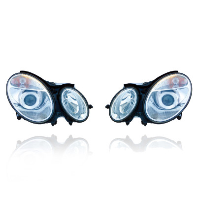 Headlight Assembly For 04-06 Mercedes-Benz 211 E-Class-Wagon, 03-06 Sedan - Halogen - Pair, Left Driver + Right Passenger Set - 2118200461, 2118200361 Headlight Assembly For 04-06 Mercedes-Benz 211 E-Class-Wagon, 03-06 Sedan - Halogen - Pair, Left Driver + Right Passenger Set - 2118200461, 2118200361