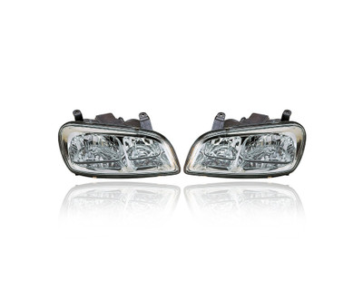 Headlight Assembly - Compatible/Replacement for '98-00 Toyota RAV4 - Pair, Left Driver + Right Passenger Set - 8111042090, 8115042090 Headlight Assembly - Compatible/Replacement for '98-00 Toyota RAV4 - Pair, Left Driver + Right Passenger Set - 8111042090, 8115042090