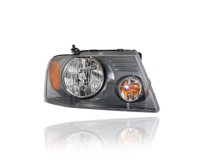 Headlight Assembly - Compatible/Replacement for '07-08 Ford F-150 Lariat/Limited - Shadow Gray Interior - Right Hand - Passenger - 7L3Z13008CA - CAPA