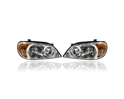 Headlight Assembly - Compatible/Replacement for '02-05 Kia Sedona - Pair, Left Driver + Right Passenger Set - 0K52Y51030A, 0K52Y51040A - CAPA