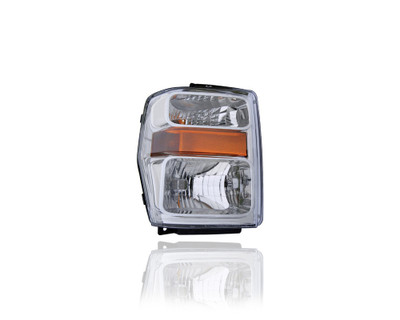 Headlight Assembly - Compatible/Replacement for '08-10 Ford F-250 SD/350 SD - Halogen, Composite Chrome Interior Bezel - Right Hand - Passenger - 7C3Z13008AA - CAPA Headlight Assembly - Compatible/Replacement for '08-10 Ford F-250 SD/350 SD - Halogen, Composite Chrome Interior Bezel - Right Hand - Passenger - 7C3Z13008AA - CAPA