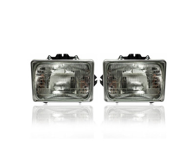 Headlight Assembly - Compatible/Replacement for '92-07 Ford Econoline, 99-07 F-250/350/450/550 SD/XL - Sealbeam Halogen - Pair, Left Driver + Right Passenger Set - F3UZ13007A, F3UZ13007APFM Headlight Assembly - Compatible/Replacement for '92-07 Ford Econoline, 99-07 F-250/350/450/550 SD/XL - Sealbeam Halogen - Pair, Left Driver + Right Passenger Set - F3UZ13007A, F3UZ13007APFM