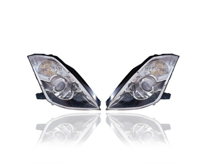Headlight Assembly - Compatible/Replacement for '06-09 Nissan 350z - Xenon - Pair, Left Driver + Right Passenger Set - 26010CF40B, 26060CF40B Headlight Assembly - Compatible/Replacement for '06-09 Nissan 350z - Xenon - Pair, Left Driver + Right Passenger Set - 26010CF40B, 26060CF40B