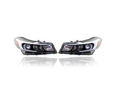 Headlight Assembly - Compatible/Replacement for '17-18 Kia Forte5 Hatchback-LX - Halogen Without LED Daytime Running Light - Pair, Left Driver + Right Passenger Set - 92102A7700, 92101A7700 Headlight Assembly - Compatible/Replacement for '17-18 Kia Forte5 Hatchback-LX - Halogen Without LED Daytime Running Light - Pair, Left Driver + Right Passenger Set - 92102A7700, 92101A7700
