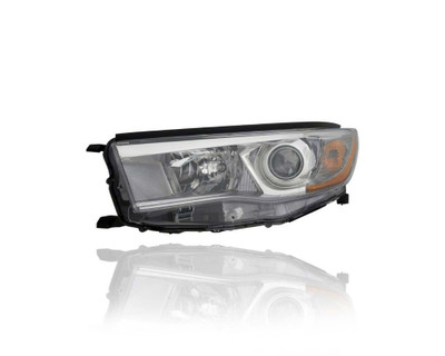 Headlight Assembly - Compatible/Replacement for '14-16 Toyota Highlander/Hybrid-Limited, 15-16 LE/LE Plus/XLE - Smoked Chrome Interior - Left Hand - Driver - 811500E250 - CAPA Headlight Assembly - Compatible/Replacement for '14-16 Toyota Highlander/Hybrid-Limited, 15-16 LE/LE Plus/XLE - Smoked Chrome Interior - Left Hand - Driver - 811500E250 - CAPA