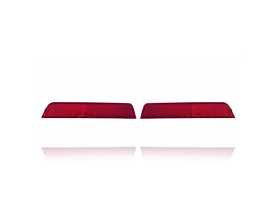 Side Marker Light Reflector - Compatible/Replacement for '10-17 Chevrolet Equinox - Rear - Pair, Left Driver + Right Passenger Set - 25809862, 25803057 - CAPA