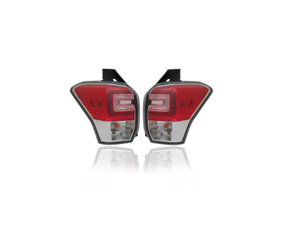 Tail Light - Compatible/Replacement for '17-18 Subaru Forester - Pair, Left Driver + Right Passenger Set - 84912SG141, 84912SG151 - CAPA