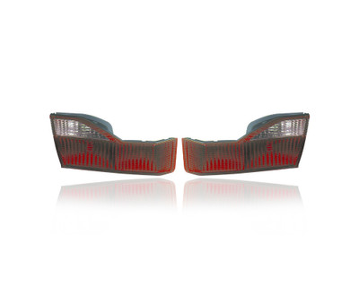 Tail Light - Compatible/Replacement for '98-00 Honda Accord Sedan - Inner On Trunk Lid - Pair, Left Driver + Right Passenger Set - 34151S84A00, 34156S84A00 - CAPA