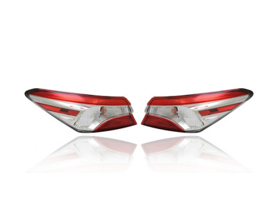 Tail Light Assembly - Compatible/Replacement for '21-23 Toyota Camry/Hybrid-L/LE/SE (North American Built) - Outer On Body Quarter Panel, Halogen - Pair, Set - 8155006A20, 8156006A20 - CAPA Tail Light Assembly - Compatible/Replacement for '21-23 Toyota Camry/Hybrid-L/LE/SE (North American Built) - Outer On Body Quarter Panel, Halogen - Pair, Set - 8155006A20, 8156006A20 - CAPA