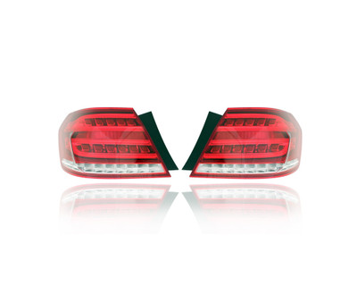 Tail Light Assembly - Compatible/Replacement for '14-14 Mercedes-Benz E-Class Sedan/Hybrid - Outer On Quarter Panel - Pair, Left Driver + Right Passenger Set - 2129060857, 2129060757