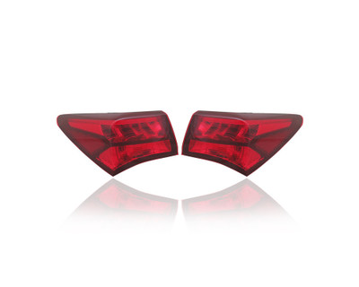 Tail Light Assembly - Compatible/Replacement for '15-17 Acura TLX - Outer On Body - Pair, Left Driver + Right Passenger Set - 33500TZ3A01, 33550TZ3A01