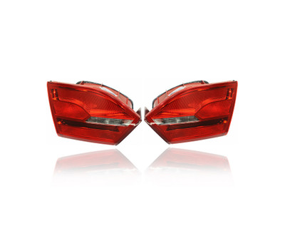 Tail Light Assembly - Compatible/Replacement for '11-14 VW Volkswagen Jetta/Hybrid Sedan (Exclude GLI/L) - Inner On Trunk Lid, Halogen - Pair, Left Driver + Right Passenger Set - 5C6945094, 5C6945093