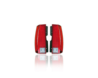 Tail Light Assembly - Compatible/Replacement for '07-14 Cadillac Escalade, 09-13 Hybrid - Pair, Left Driver + Right Passenger Set - 22884388, 22884387 - CAPA