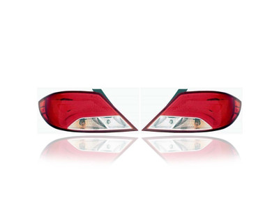 Tail Light Assembly - Compatible/Replacement for '15-17 Hyundai Accent Sedan - Pair, Left Driver + Right Passenger Set - 924021R610, 924011R610 Tail Light Assembly - Compatible/Replacement for '15-17 Hyundai Accent Sedan - Pair, Left Driver + Right Passenger Set - 924021R610, 924011R610