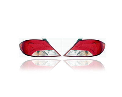 Tail Light Assembly - Compatible/Replacement for '15-17 Hyundai Accent Sedan - Pair, Left Driver + Right Passenger Set - 924021R610, 924011R610 - CAPA Tail Light Assembly - Compatible/Replacement for '15-17 Hyundai Accent Sedan - Pair, Left Driver + Right Passenger Set - 924021R610, 924011R610 - CAPA