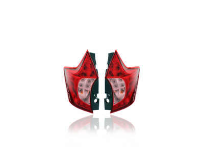 Tail Light Assembly - Compatible/Replacement for '14-19 Nissan Versa Note Hatchback - Pair, Left Driver + Right Passenger Set - 265503WC0A, 265553WC0A - CAPA Tail Light Assembly - Compatible/Replacement for '14-19 Nissan Versa Note Hatchback - Pair, Left Driver + Right Passenger Set - 265503WC0A, 265553WC0A - CAPA