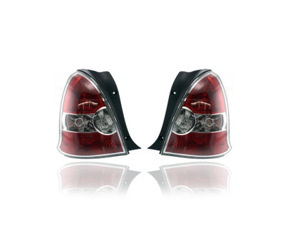 Tail Light Assembly - Compatible/Replacement for '08-11 Hyundai Accent Hatchback - Pair, Left Driver + Right Passenger Set - 924021E211, 924011E211 Tail Light Assembly - Compatible/Replacement for '08-11 Hyundai Accent Hatchback - Pair, Left Driver + Right Passenger Set - 924021E211, 924011E211