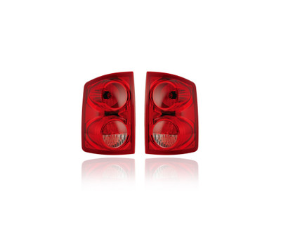 Tail Light Assembly - Compatible/Replacement for '05-11 Dodge Dakota - Pair, Left Driver + Right Passenger Set - 55077604AD, 55077605AD - CAPA Tail Light Assembly - Compatible/Replacement for '05-11 Dodge Dakota - Pair, Left Driver + Right Passenger Set - 55077604AD, 55077605AD - CAPA