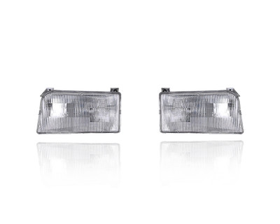 Headlight Assembly For F2TZ13008A, F2TZ13008B 92-97 Ford Pickup, 92-96 Bronco - Pair, Left Driver + Right Passenger Set Headlight Assembly For F2TZ13008A, F2TZ13008B 92-97 Ford Pickup, 92-96 Bronco - Pair, Left Driver + Right Passenger Set