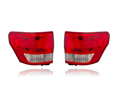 Tail Light Assembly - Compatible/Replacement for '11-13 Jeep Grand Cherokee - Outer On Quarter Panel - Pair, Left Driver + Right Passenger Set - 55079420AG, 55079421AG - CAPA Tail Light Assembly - Compatible/Replacement for '11-13 Jeep Grand Cherokee - Outer On Quarter Panel - Pair, Left Driver + Right Passenger Set - 55079420AG, 55079421AG - CAPA