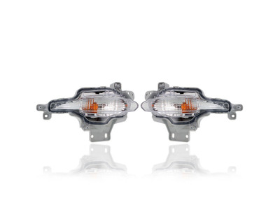 Turn Signal Light Assembly - Compatible/Replacement for '17-18 Mazda Mazda3 - On Bumper - Pair, Left Driver + Right Passenger Set - B63C51350A, B63C51360A Turn Signal Light Assembly - Compatible/Replacement for '17-18 Mazda Mazda3 - On Bumper - Pair, Left Driver + Right Passenger Set - B63C51350A, B63C51360A