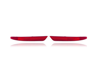 Bumper Reflector - Compatible/Replacement for '16-19 Infiniti QX60, 16-17 Hybrid - Rear - Pair, Left Driver + Right Passenger Set - 265608990D, 265658990D Bumper Reflector - Compatible/Replacement for '16-19 Infiniti QX60, 16-17 Hybrid - Rear - Pair, Left Driver + Right Passenger Set - 265608990D, 265658990D