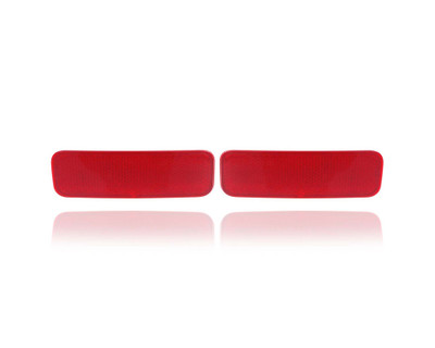 Bumper Reflector - Compatible/Replacement for '14-18 Ford Transit Connect Wagon/Van, 15-19 Passenger Van/Cargo Van - Rear - Pair, Left Driver + Right Passenger Set - BK2Z13A565B, BK2Z13A565A Bumper Reflector - Compatible/Replacement for '14-18 Ford Transit Connect Wagon/Van, 15-19 Passenger Van/Cargo Van - Rear - Pair, Left Driver + Right Passenger Set - BK2Z13A565B, BK2Z13A565A