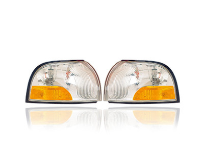 Cornering Light - Compatible/Replacement for '99-00 Mercury Villager Quest - Front Parking Side Marker - Pair, Left Driver + Right Passenger Set - XF5Z13200AB, XF5Z13201AB Cornering Light - Compatible/Replacement for '99-00 Mercury Villager Quest - Front Parking Side Marker - Pair, Left Driver + Right Passenger Set - XF5Z13200AB, XF5Z13201AB