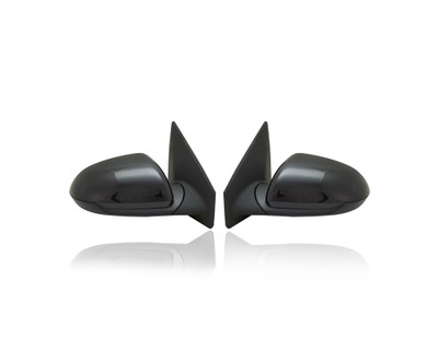 Door Mirror - Compatible/Replacement for '18-20 Kia Rio Sedan EX/S, 18-20 Rio5 - Powered, Heated, Matte-Black - Pair, Left Driver + Right Passenger Set - 87620H9020, 87610H9160