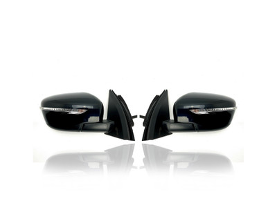 Door Mirror - Compatible/Replacement for '17-19 Nissan Rogue Sport/Qashqai SV - Powered, Heated, With Signal Lamp, Without Camera, Unpainted - Pair, Set - 963016MA1A, 963026MA1A Door Mirror - Compatible/Replacement for '17-19 Nissan Rogue Sport/Qashqai SV - Powered, Heated, With Signal Lamp, Without Camera, Unpainted - Pair, Set - 963016MA1A, 963026MA1A