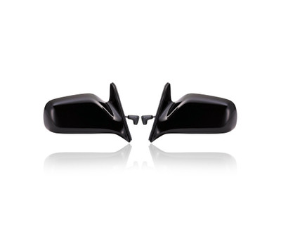 Door Mirror - Compatible/Replacement for '88-92 Toyota Corolla Sedan/Wagon Base/DX/LE - Manual Remote Lever - Pair, Left Driver + Right Passenger Set - 879101A650, 8794001021 Door Mirror - Compatible/Replacement for '88-92 Toyota Corolla Sedan/Wagon Base/DX/LE - Manual Remote Lever - Pair, Left Driver + Right Passenger Set - 879101A650, 8794001021