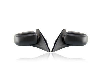 Door Mirror - Compatible/Replacement for '99-03 Mazda Protégé DX - Manual - Pair, Left Driver + Right Passenger Set - BJ0E69120B, BJ0E69180B Door Mirror - Compatible/Replacement for '99-03 Mazda Protégé DX - Manual - Pair, Left Driver + Right Passenger Set - BJ0E69120B, BJ0E69180B