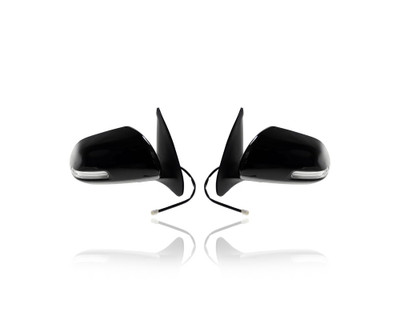 Door Mirror - Compatible/Replacement for '12-15 Toyota Tacoma - Powered, With Signal Lamp, Chrome - Pair, Left Driver + Right Passenger Set - 8791004192, 8794004211 Door Mirror - Compatible/Replacement for '12-15 Toyota Tacoma - Powered, With Signal Lamp, Chrome - Pair, Left Driver + Right Passenger Set - 8791004192, 8794004211