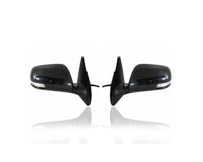 Door Mirror - Compatible/Replacement for '08-14 Scion xD - Powered, Non-Heated, With Signal Lamp - Pair, Left Driver + Right Passenger Set - 8791052440, 8794052420