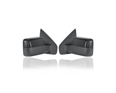 Door Mirror - Compatible/Replacement for '07-08 Ford F-150/Lariat - Powered, Heated, With Signal Lamp, Unpainted - Pair, Left Driver + Right Passenger Set - 8L3Z17682RA, 8L3Z17683RA Door Mirror - Compatible/Replacement for '07-08 Ford F-150/Lariat - Powered, Heated, With Signal Lamp, Unpainted - Pair, Left Driver + Right Passenger Set - 8L3Z17682RA, 8L3Z17683RA