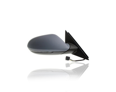 Door Mirror - Compatible/Replacement for '11-14 Audi A6/S6 - Powered, Heated, With Signal & Memory, Without Side View Camera, Manual-Folding, Primed - Right Hand - Passenger - 4G1857410Q01C