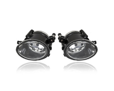Fog Light - Compatible/Replacement for '01-05 BMW 3-Series, 01-06 M3/M5 M-Sport (Exclude Base) - Oval Shape - Pair, Left Driver + Right Passenger Set - 63177894018, 63177894017