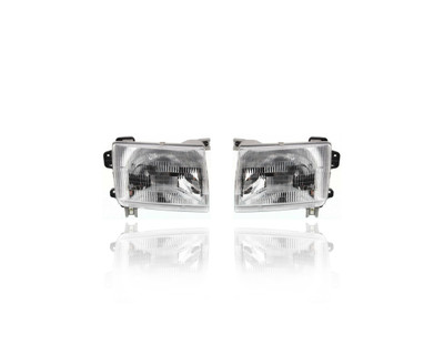 Headlight Assembly For 260103S525, 260607B425 98-00 Nissan Frontier Pickup, 00-01 Xterra - Pair, Left Driver + Right Passenger Set Headlight Assembly For 260103S525, 260607B425 98-00 Nissan Frontier Pickup, 00-01 Xterra - Pair, Left Driver + Right Passenger Set