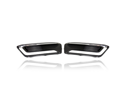 Fog Light Cover - Compatible/Replacement for '14-20 Chevrolet Impala LTZ - With LED Lamp Hole - Pair, Left Driver + Right Passenger Set - 23455346, 23455347 Fog Light Cover - Compatible/Replacement for '14-20 Chevrolet Impala LTZ - With LED Lamp Hole - Pair, Left Driver + Right Passenger Set - 23455346, 23455347