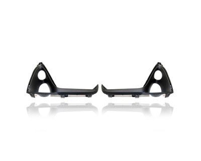 Fog Light Cover - Compatible/Replacement for '16-19 Lexus RX350/450h Base/L - Black With Fog/Corner Hole - Pair, Left Driver + Right Passenger Set - 531410E060, 531420E020 Fog Light Cover - Compatible/Replacement for '16-19 Lexus RX350/450h Base/L - Black With Fog/Corner Hole - Pair, Left Driver + Right Passenger Set - 531410E060, 531420E020