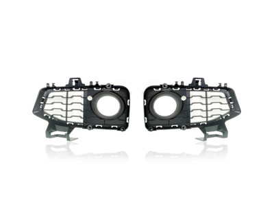 Fog Light Cover - Compatible/Replacement for '15-19 BMW 4-Series Gran Coupe, 14-20 Coupe/Convertible With M-Sport - Front Bumper Side Grille, Matte Black - Pair, Set - 51118054508, 51118054507 Fog Light Cover - Compatible/Replacement for '15-19 BMW 4-Series Gran Coupe, 14-20 Coupe/Convertible With M-Sport - Front Bumper Side Grille, Matte Black - Pair, Set - 51118054508, 51118054507