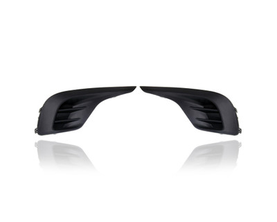 Fog Light Cover - Compatible/Replacement for '11-13 Toyota Highlander Base - Without Hole, Textured Black - Pair, Left Driver + Right Passenger Set - 814810E070, 814820E090 Fog Light Cover - Compatible/Replacement for '11-13 Toyota Highlander Base - Without Hole, Textured Black - Pair, Left Driver + Right Passenger Set - 814810E070, 814820E090