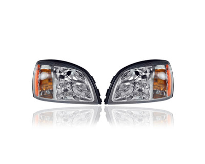 Headlight - Compatible/Replacement for '00-02 Cadillac DeVille - Pair, Left Driver + Right Passenger Set - 19245430, 19245429 Headlight - Compatible/Replacement for '00-02 Cadillac DeVille - Pair, Left Driver + Right Passenger Set - 19245430, 19245429