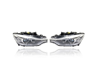 Headlight - Compatible/Replacement for '12-15 BMW 3-Series/Hybrid Sedan, 14-15 Wagon - Xenon, Without Adaptive Light System - Pair, Left Driver + Right Passenger Set - 63117338706, 63117338705 Headlight - Compatible/Replacement for '12-15 BMW 3-Series/Hybrid Sedan, 14-15 Wagon - Xenon, Without Adaptive Light System - Pair, Left Driver + Right Passenger Set - 63117338706, 63117338705