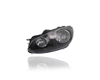 Headlight - Compatible/Replacement for '10-14 VW Volkswagen Jetta Wagon - Halogen - Left Hand - Driver - 5K0941005D - CAPA